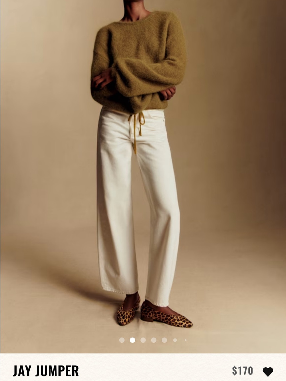 Sézane Jay Jumper - Olive Green Sweater - Picture 5 of 6
